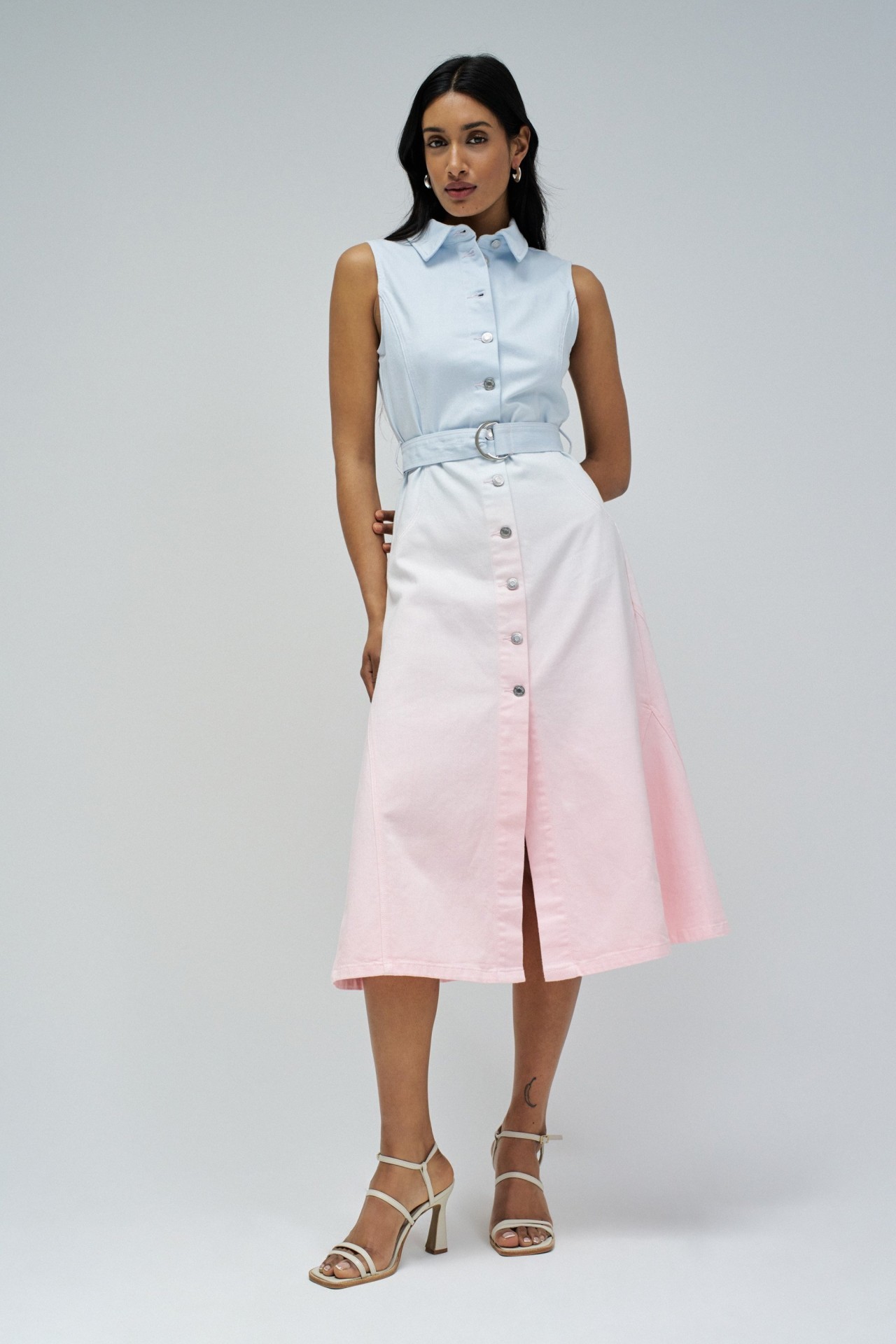Vestido camisero en degrade Salsa jeans Vestido camisero en degrade Salsa jeans